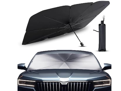 El parasol para coche que se abre como un paraguas y tiene protección solar. SOLO 15,99€ 