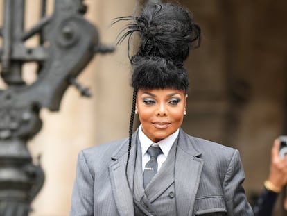 Janet Jackson, en el desfile de Thom Browne en París (Francia), el 3 de octubre de 2022.