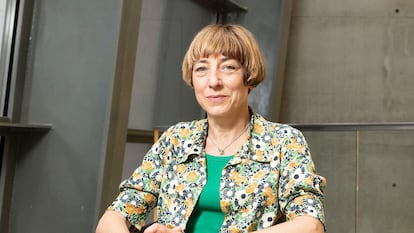 Anna Gilmore, en el campus de la Universidad Pompeu Fabra, en Barcelona.