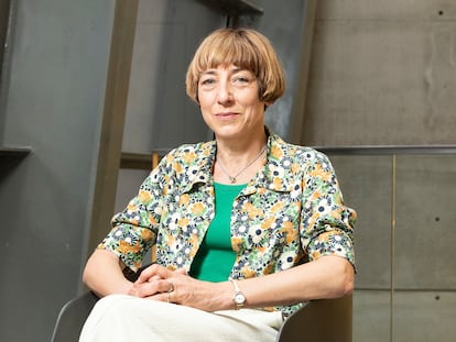 Anna Gilmore, en el campus de la Universidad Pompeu Fabra, en Barcelona.