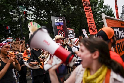 Manifestantes en Washington D.C. 