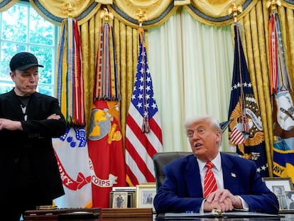 Elon Musk y Donald Trump, el viernes pasado en la Casa Blanca.
