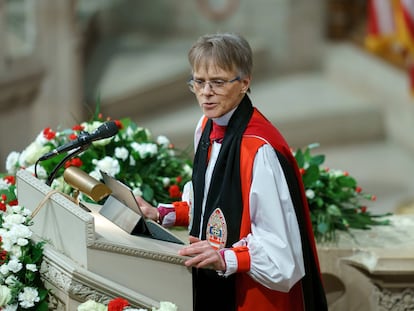 Mariann Budde en la Catedral Nacional de Washington, el pasado 21 de enero.