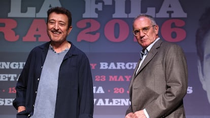Manolo García y Quimi Portet durante la presentación de la nueva gira.