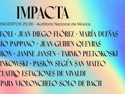 Cartel de la nueva temporada del Ciclo IMPACTA, que comenzará el 13 de noviembre de 2025.