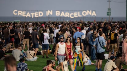 Ambiente en el Primavera Sound, este sábado, el último día del festival.
