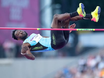Donald Thomas, durante la final de salto de altura de los Juegos de la Commonwealth del 2022. 
