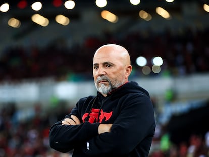 Jorge Sampaoli, durante su etapa en el Flamengo.