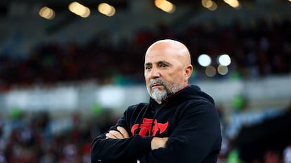 Jorge Sampaoli, durante su etapa en el Flamengo.