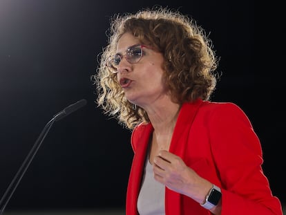 La vicepresidenta primera del Gobierno y ministra de Hacienda, María Jesús Montero.