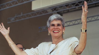 La expresidenta de Nicaragua Violeta Chamorro. 