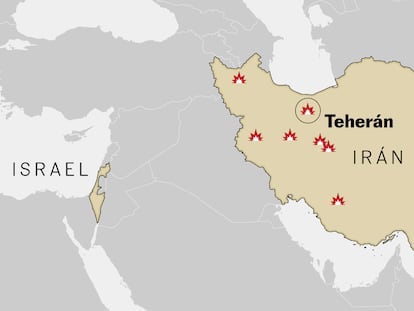 Mapas de los objetivos del ataque de Israel a Irán: programa nuclear y líderes militares