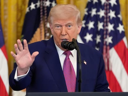 Donald Trump, este jueves en la Casa Blanca.