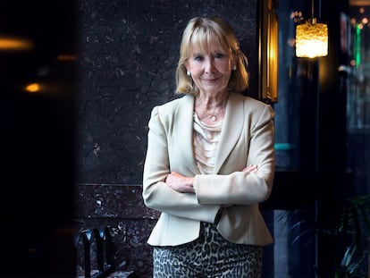 La expresidenta de la Comunidad de Madrid, Esperanza Aguirre, este miércoles en el Café Comercial de Madrid. 
