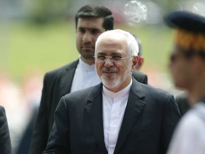 El ministro de Asuntos Exteriores de Irán, Javad Zarif, en abril en Brasilia.