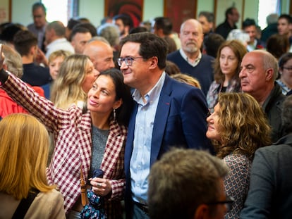 Óscar López, en el acto celebrado por el PSOE en el Parque del Oeste de Madrid.