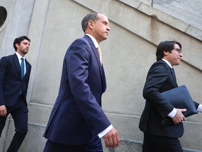 Carlos Neira, a su salida del Tribunal Supremo.