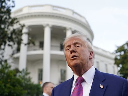 Donald Trump, este jueves en la Casa Blanca.