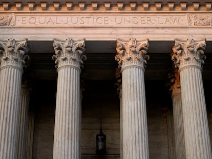 Fachada de la sede del tribunal Supremo de Estados Unidos, en una imagen de archivo.
