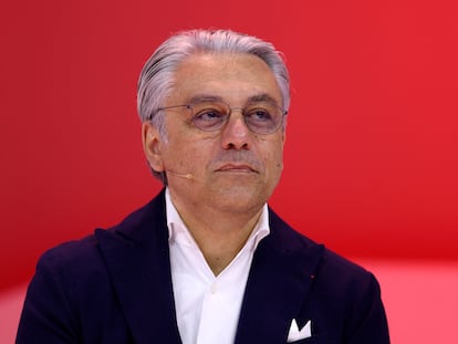 El consejero delegado de Renault, Luca de Meo, en la conferencia 'Viva Technology' celebrada en París.