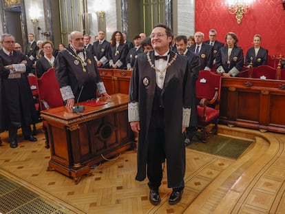 El fiscal general del Estado, Álvaro García Ortiz, tras tomar posesión de su cargo en el Tribunal Supremo, en enero de 2024.